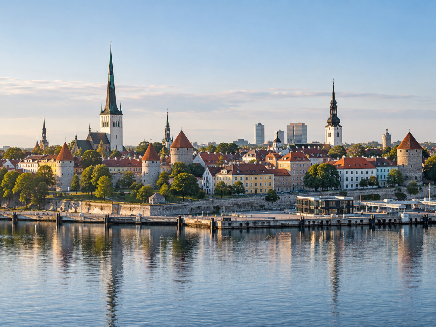 Konzeptionelle Stadtansicht in Estland